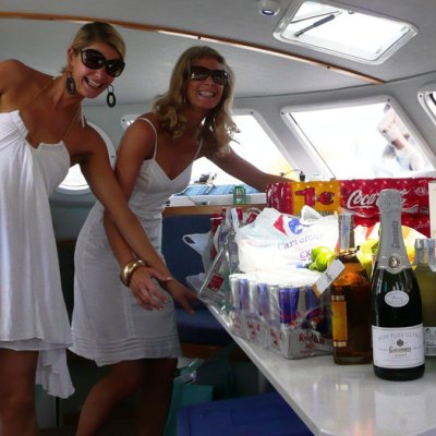 a woman standing in a kitchen