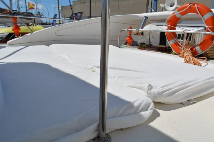 a made bed in a bedroom