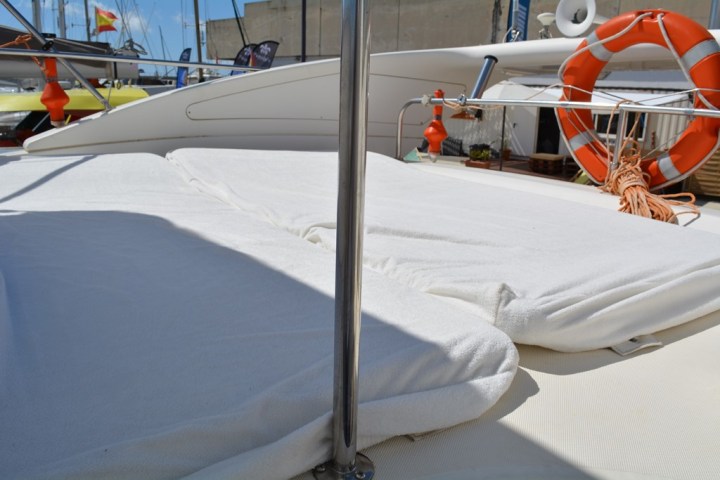 a made bed in a bedroom