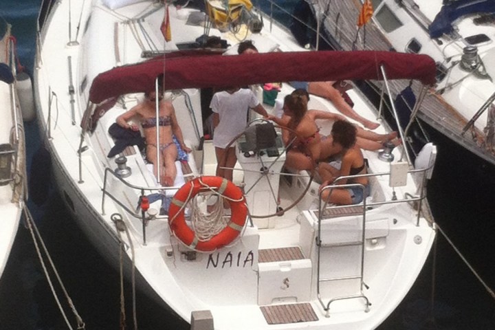 a boat sitting on top of a table