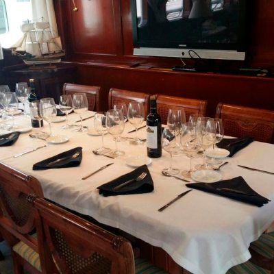 a kitchen with a table and chairs
