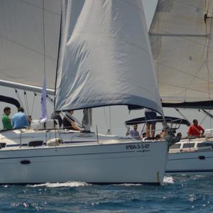 a boat that is floating in the water