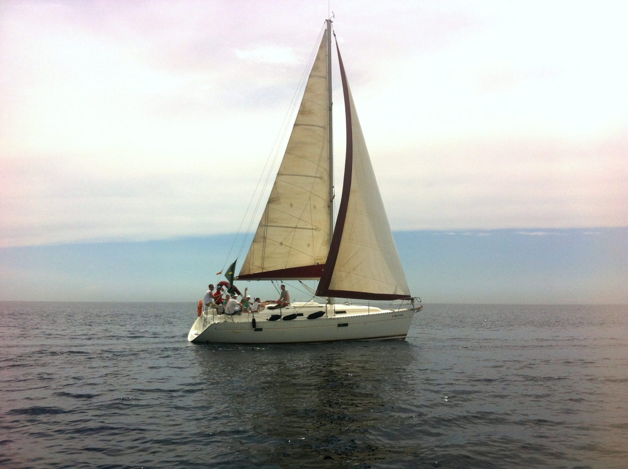 Best clothes for sailing a boat Sailboat near Barcelona
