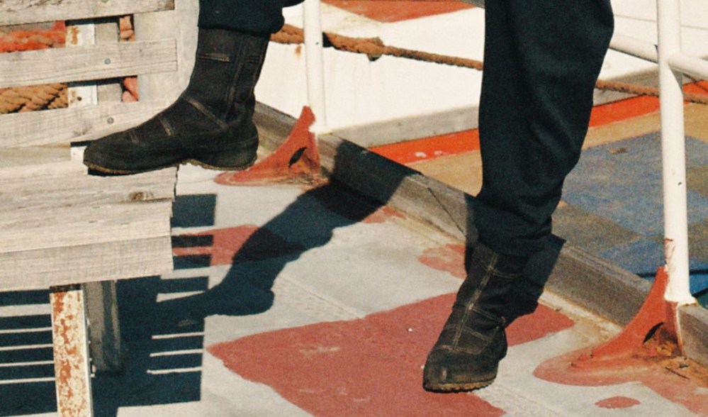 Pair of classic sailing boots