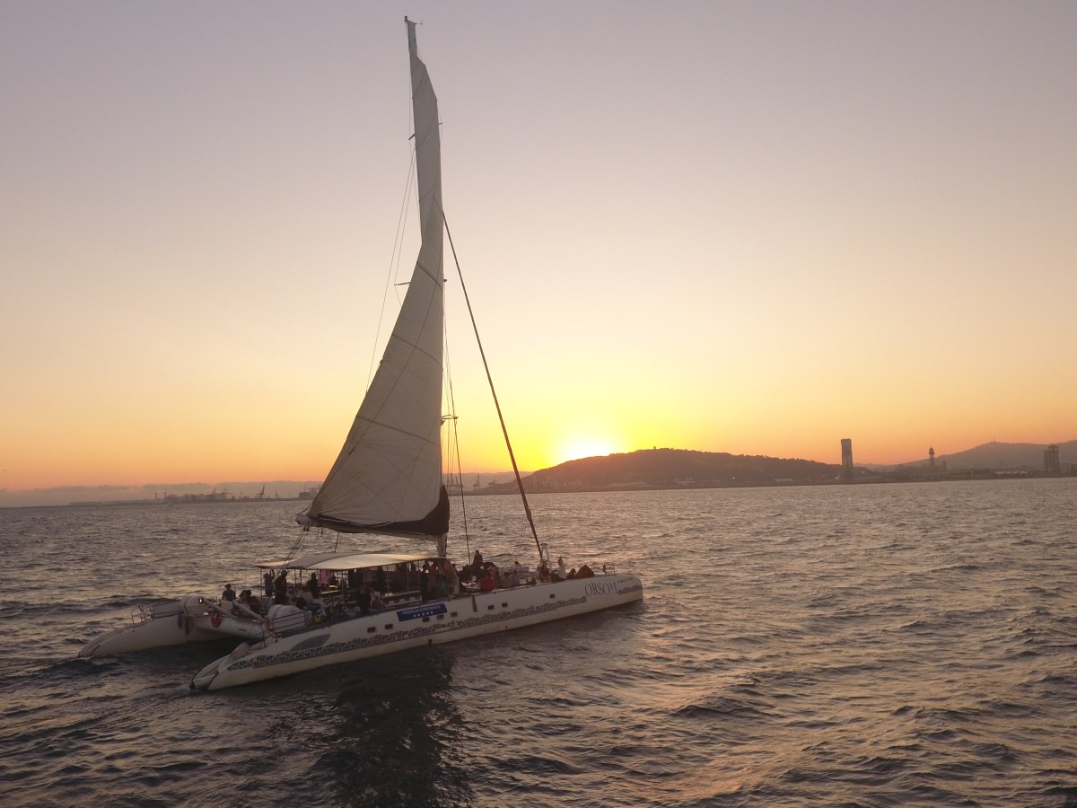 orsom sunset olimpic catamaran orsom in sunset port olimpic